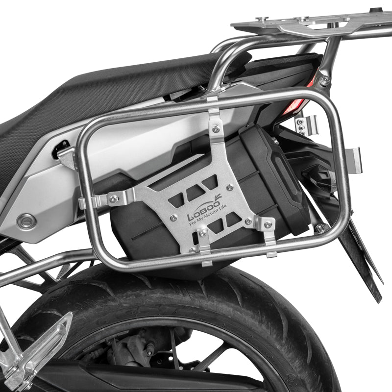 LOBOO Motorcycle Tool Box – Waterproof Engineering Plastic Case with Aluminum Mounting Plate, Lockable Universal Design