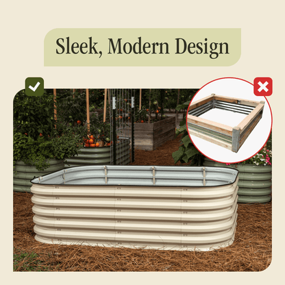 Gro-Rite Premium Metal Raised Garden Bed Kit