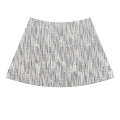 Mantel individual de PVC con forma de abanico para mesa redonda, con aislamiento térmico