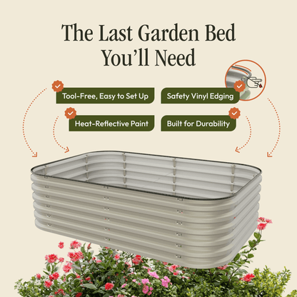 Gro-Rite Premium Metal Raised Garden Bed Kit