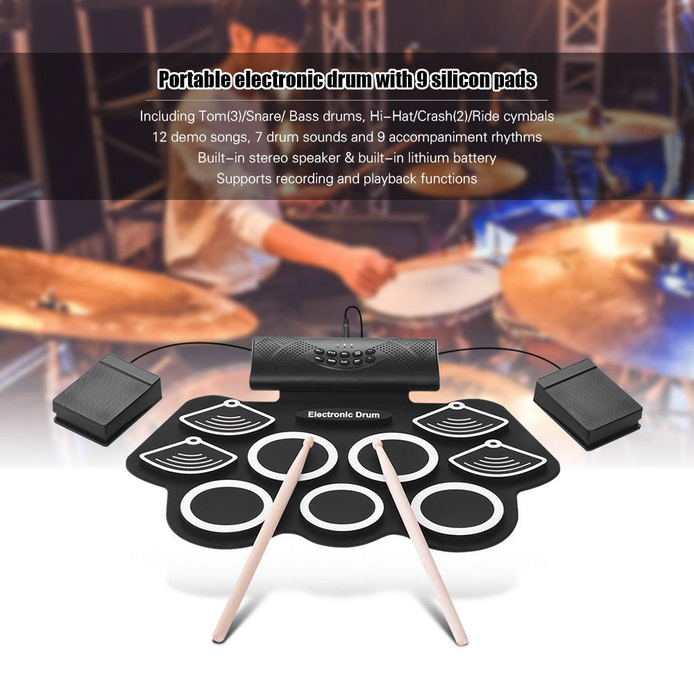 Batterie électronique enroulable en silicone pliable