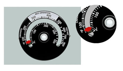 Fireplace thermometer