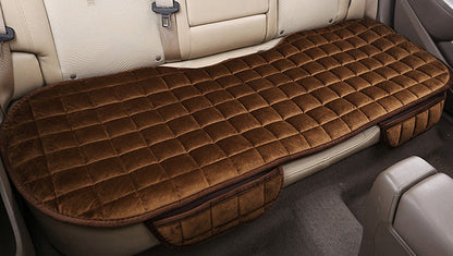 Winter car without backrest plush cushion