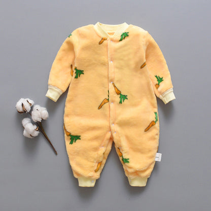 Combinaison une pièce chaude en flanelle polaire automne et hiver