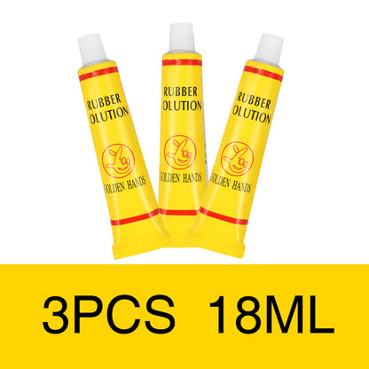 Bicycle and motorcycle tire repair glue
