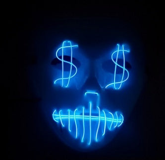 Masque de fête LED dollar américain