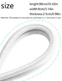 Sound insulation and wind proof door opening strips-White-1 pack