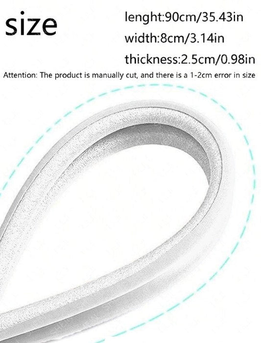 Sound insulation and wind proof door opening strips-White-1 pack