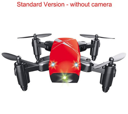 Micro Dron Plegable RC Juguetes Cuadricóptero con Cámara WiFi Control por APP Helicóptero Dron Regalo para Niños con Volante de Dirección con Rodamiento 3D
