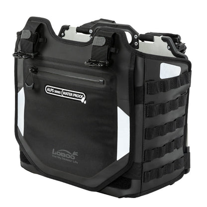 LOBOO Inflatable Motorcycle Side Bag Set – ALPS Series Waterproof Travel Saddle Bags (Available in 23L, 30L, or Mixed 23L+30L Options)