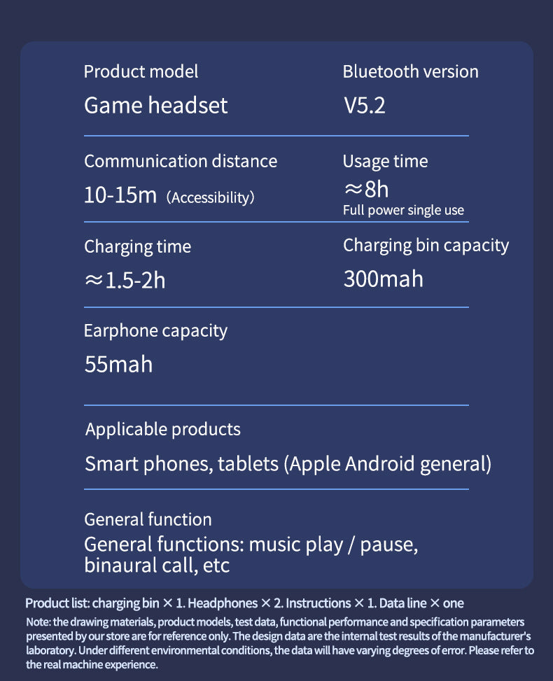 Auriculares In-Ear Inalámbricos Bluetooth para juegos N35