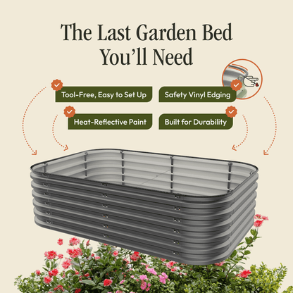 Gro-Rite Premium Metal Raised Garden Bed Kit