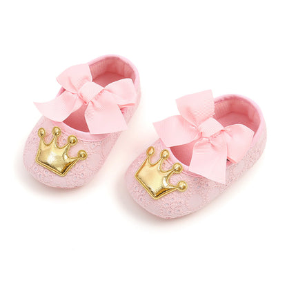 Cute Crown Baby Princess Soft Sole Toddler Shoes