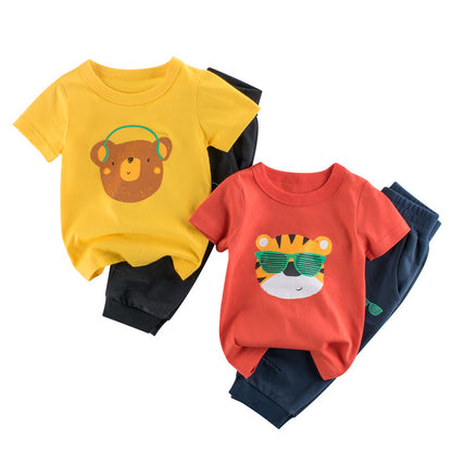 Children's short sleeve suit