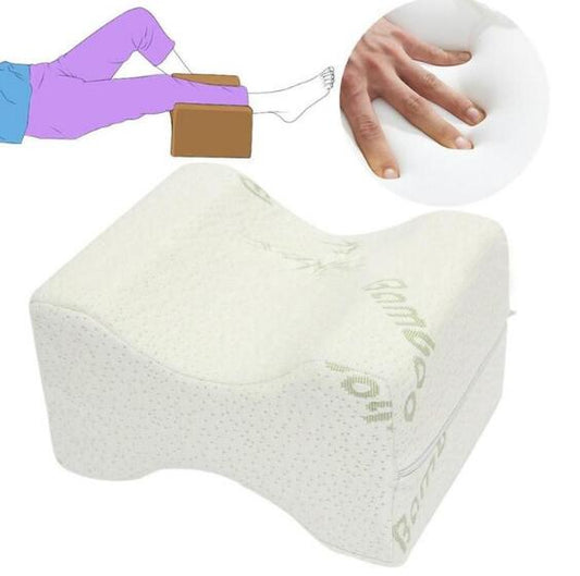 Oreiller de lit orthopédique en mousse à mémoire de forme pour les genoux, support de sommeil pour soulager la pression