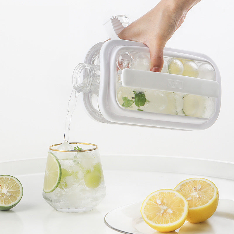Bouteille d'eau froide 2-en-1 Vacane Ice Kettle Ice Ball Maker, Outil Magique Ménager pour Faire des Glaçons, Moule à Glaçons