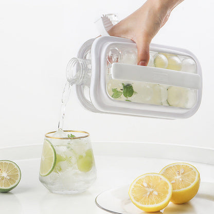 Bouteille d'eau froide 2-en-1 Vacane Ice Kettle Ice Ball Maker, Outil Magique Ménager pour Faire des Glaçons, Moule à Glaçons