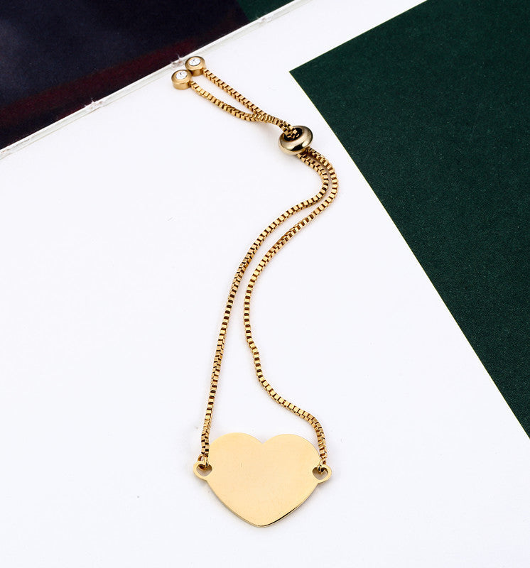 Pulsera telescópica de corazón DIY