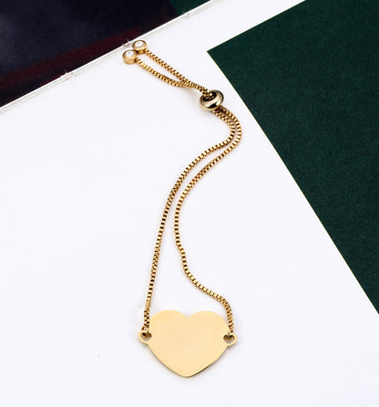 Pulsera telescópica de corazón DIY