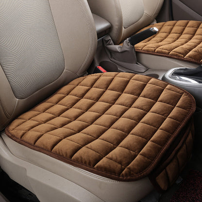 Winter car without backrest plush cushion