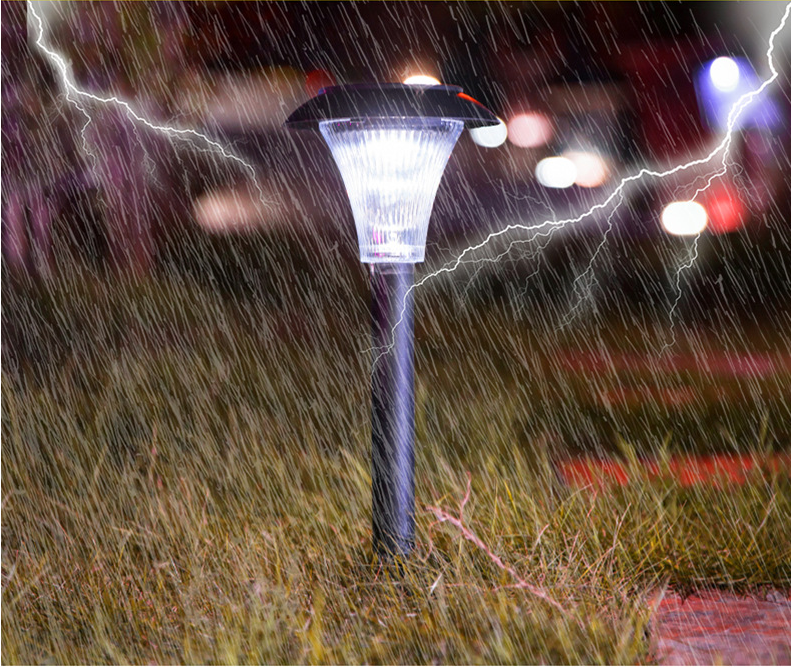 Luz solar LED para césped