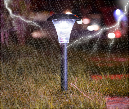 Luz solar LED para césped