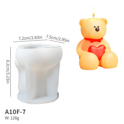 Rose Love Bear Candle Mould Diy Easter