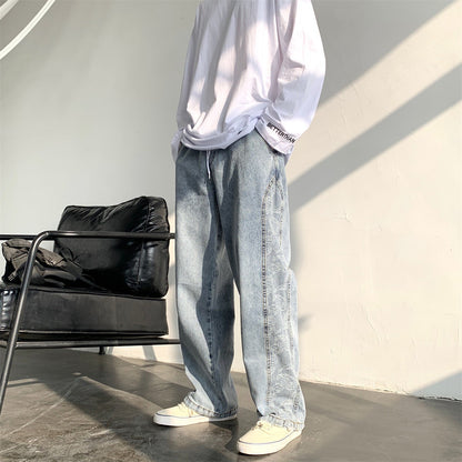 Retro Loose Wide-Leg Jeans – Streetwear