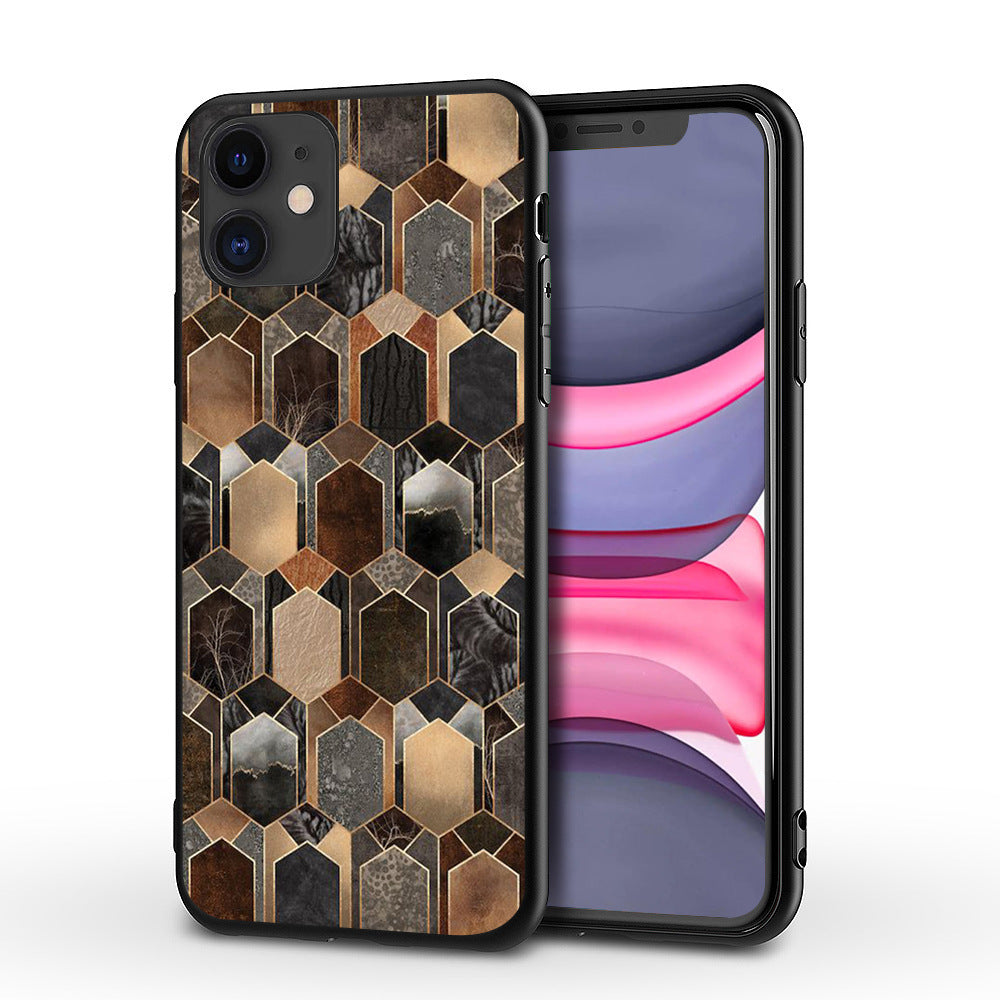Marble Print TPU iPhone Case – 9 Style Options | Drop-Resistant Back Cover | iPhone 5–11