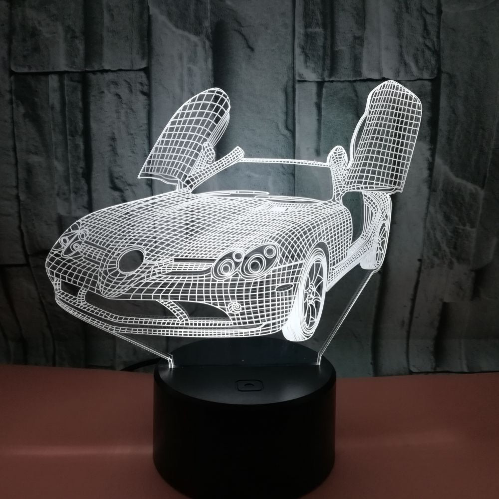 3D LED Colorful Touch Table Lamp – Night Light with Mood Lighting