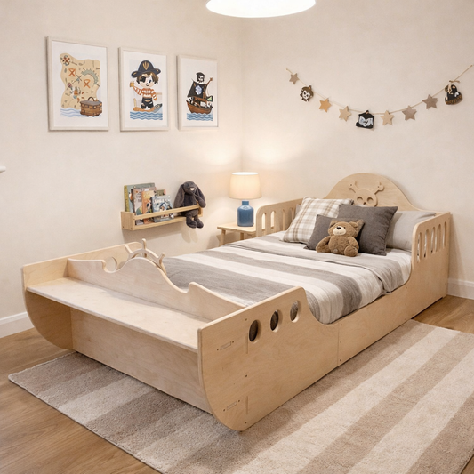 CAPTAIN JACK Pirate Ship Bed – Kids Wooden Themed Bed Frame | Bush Acres