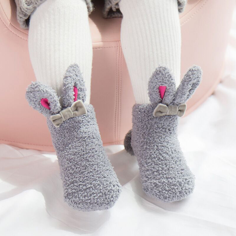 Chaussettes en velours de corail épaissies automne et hiver