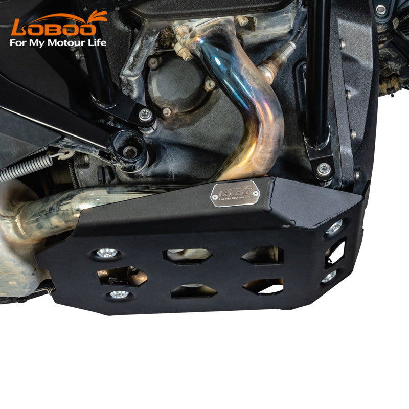 LOBOO Engine Guard for BMW R1300GS / R1300GS Adventure – 4 mm Aluminum Alloy Skid Plate, Anodized Surface, Vibration Damping Design