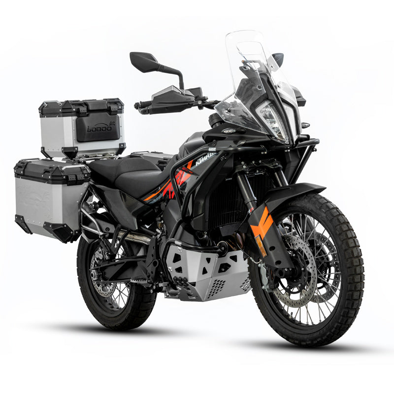 LOBOO CHG222 Crash Bar & Engine Guard for KTM 790 / 890 Adventure & Husqvarna Norden 901 – Upper & Lower Protection, Black or Orange Finish