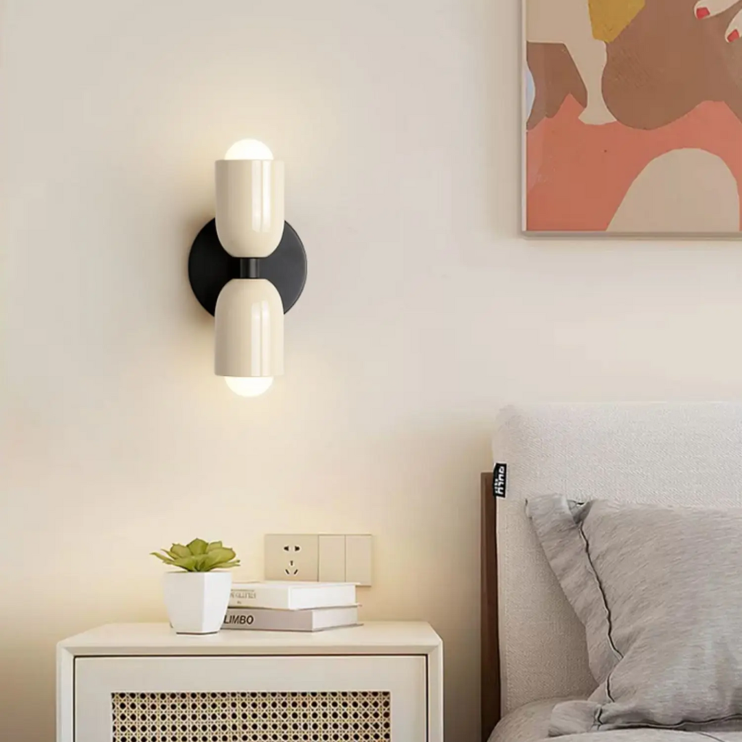 Modern Minimalist Cylinder LED Wall Sconce Iron Indoor Wall Light
