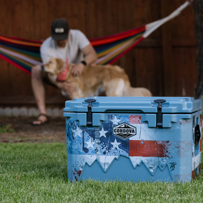 American Flag Hard Cooler