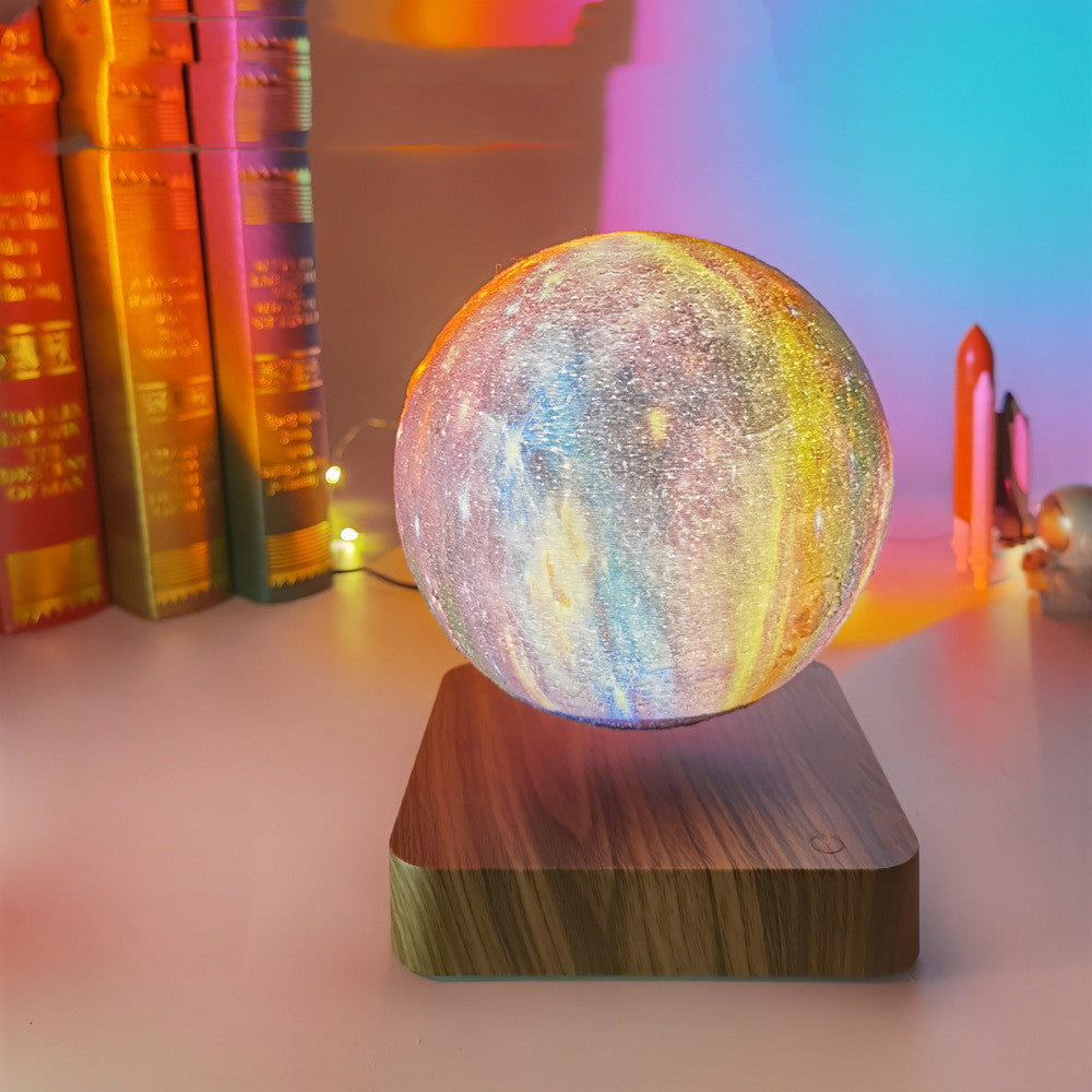 Magnetic Levitation Galaxy Moon Lamp