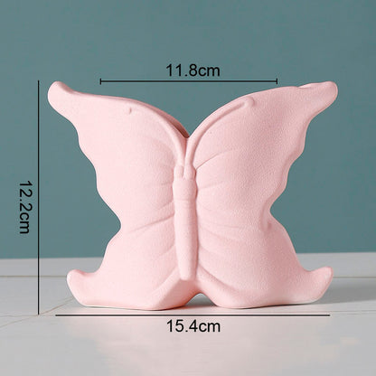 Simple Solid Color Ceramic Vases European Flower Arrangement Plant Pots