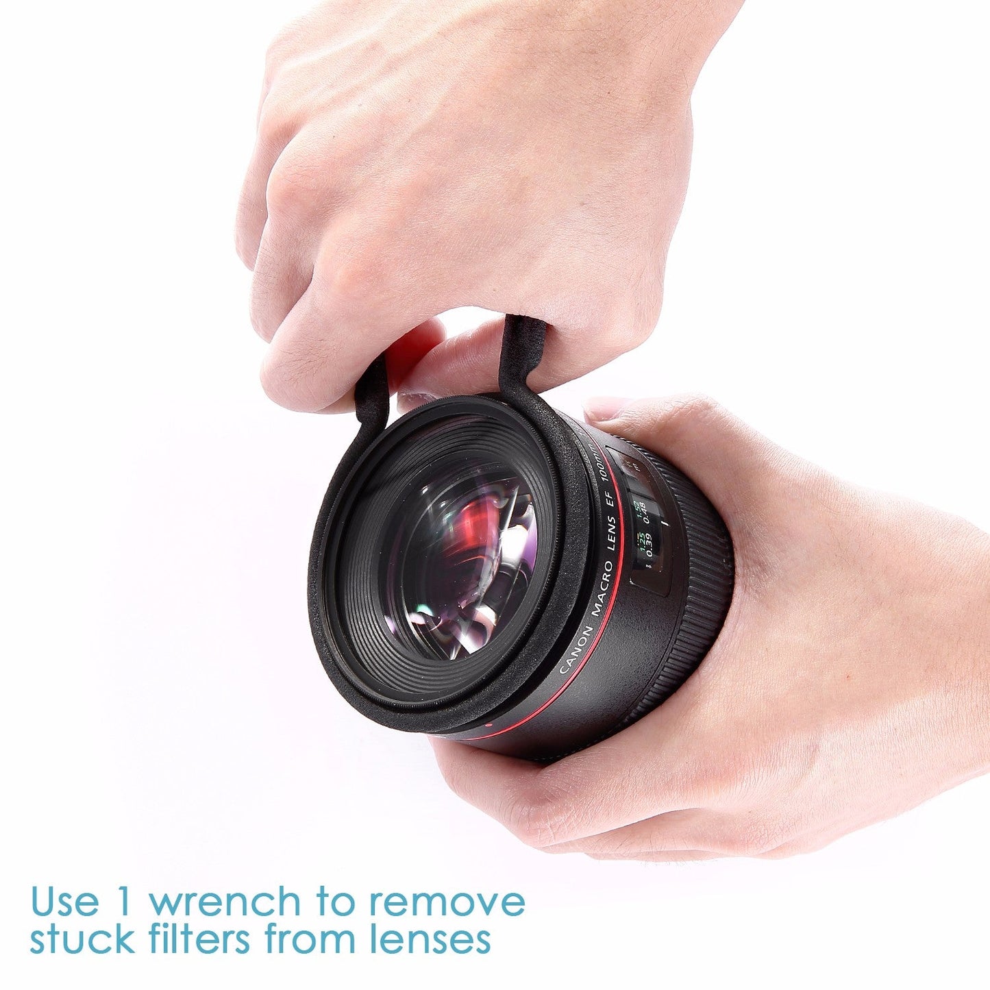 Neewer Lot de deux clés de démontage pour filtre d'objectif d'appareil photo, revêtues de caoutchouc, adaptées aux filtres 67mm et 72mm