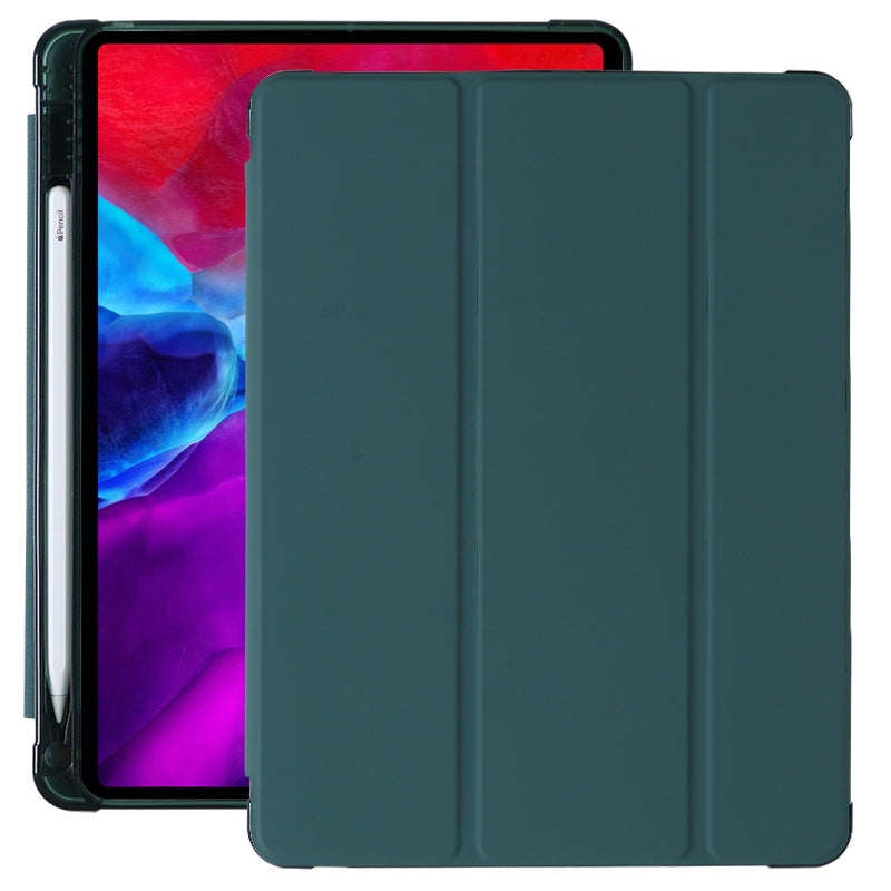 Compatible avec Apple, convient pour coque de protection ipad 10.9 pro 10.5 avec fente pour stylet, étui en cuir dormant mini, coque souple TPU airbag air4