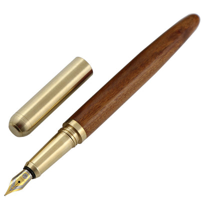 African Rosewood Vintage Brass Wood Fountain Pen