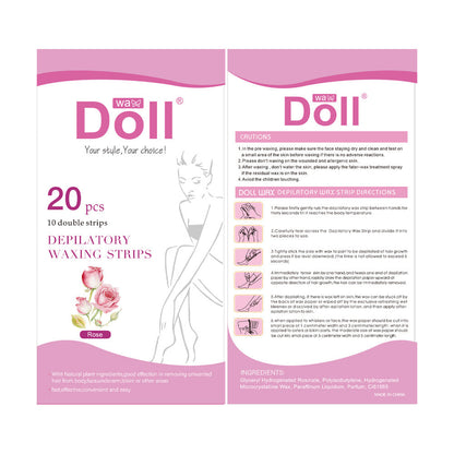 Non-woven depilatory wax paper