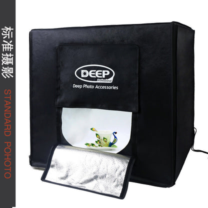 Kit de lampe de photographie de studio photographique LED DEEP avec boîte à lumière 60CM, vente en gros