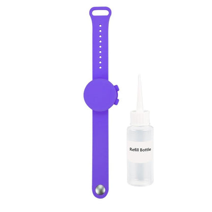 Pulsera desinfectante de silicona para exteriores con desinfectante de manos