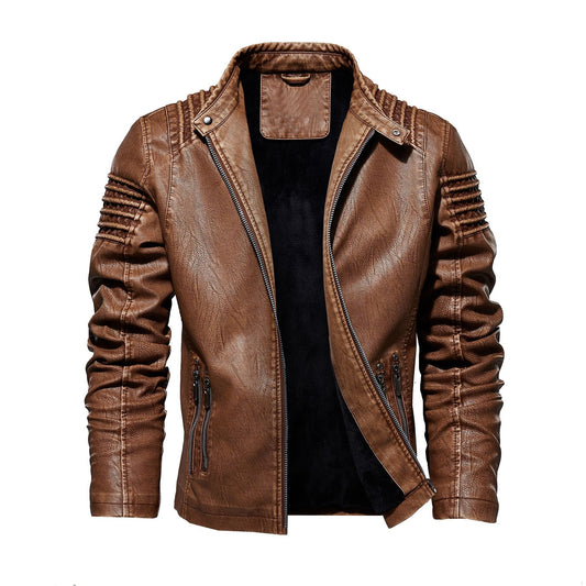 European and American fashion plus size leather