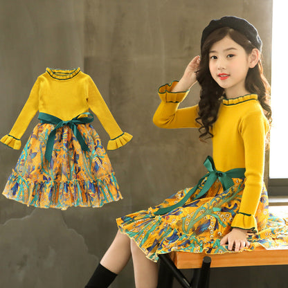Vestido floral de niña