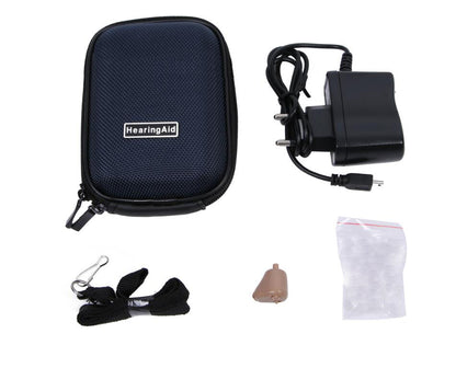 Hearing Aid Portable Small Mini In Ear Invisible Amplifier Sound Adjustable