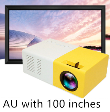 Proyector portátil 3D HD LED Cine en casa HDMI compatible con USB de audio Proyector YG300 Mini proyector