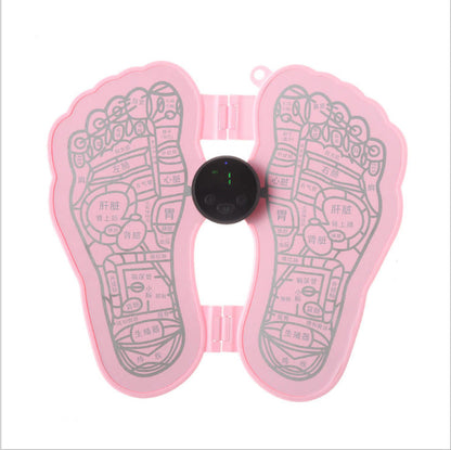 Portable massage foot pad