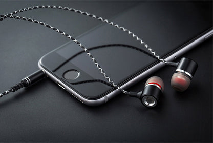 Fanbiya S1 metal headsetIn-Ear Earphones mobile phone earphone general with wheat bass